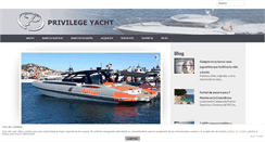 Desktop Screenshot of privilege-yacht.com