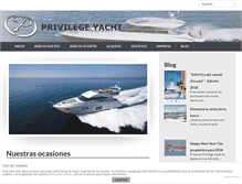 Tablet Screenshot of privilege-yacht.com